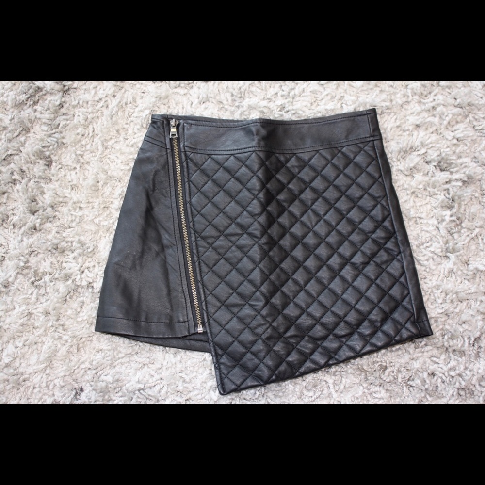 Black Leather Skirt